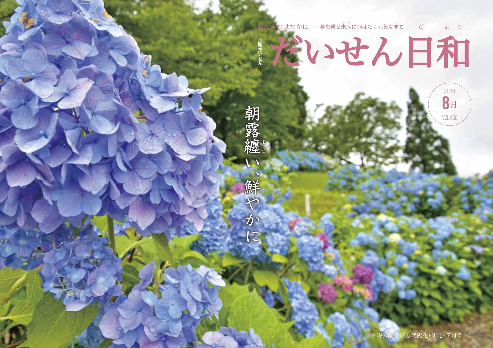 画像:広報だいせん令和2年8月号表紙