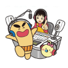 歌っているDJ HANAのイラスト