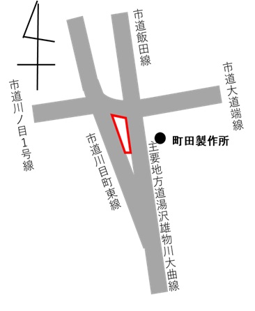 大仙市飯田字大道端177-1他の位置図