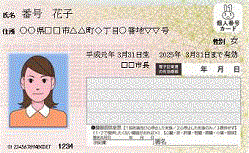 住民基本台帳カード見本