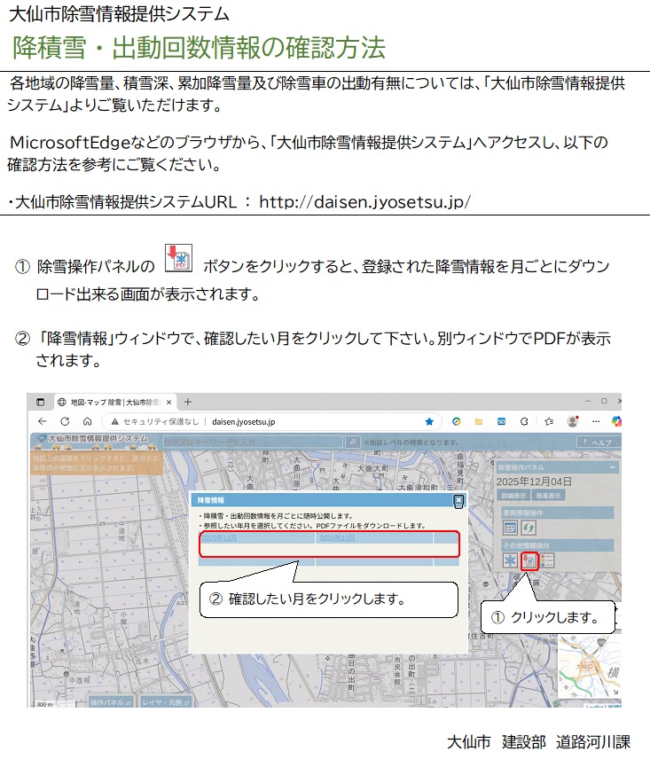 降雪量資料、続けて詳細を記載します