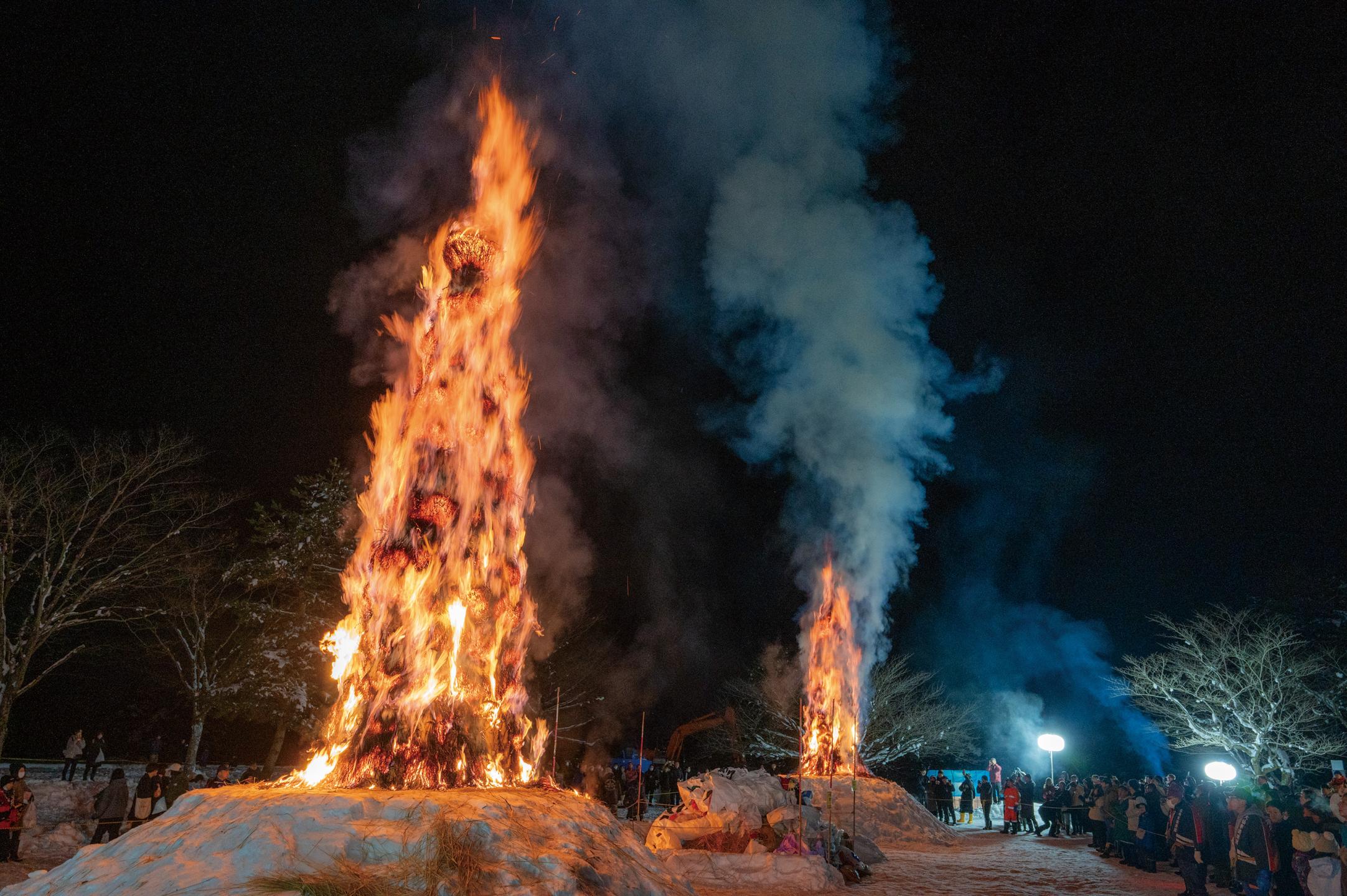 天筆焼きの様子