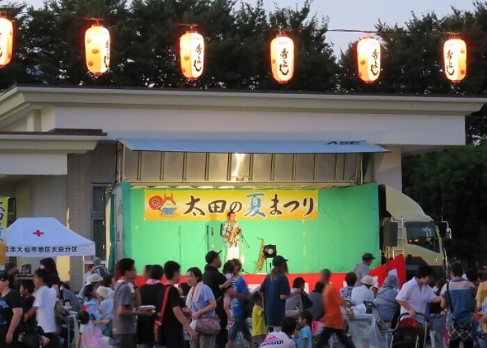 太田の夏まつりの様子