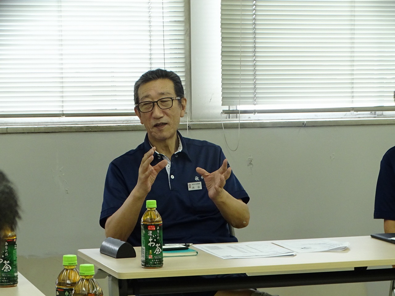 農業の現状について話をする渋谷会長