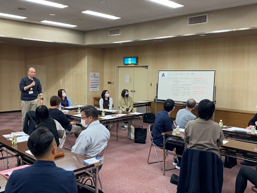 グループワークで出た意見等の全体共有（発表：Ａグループ）