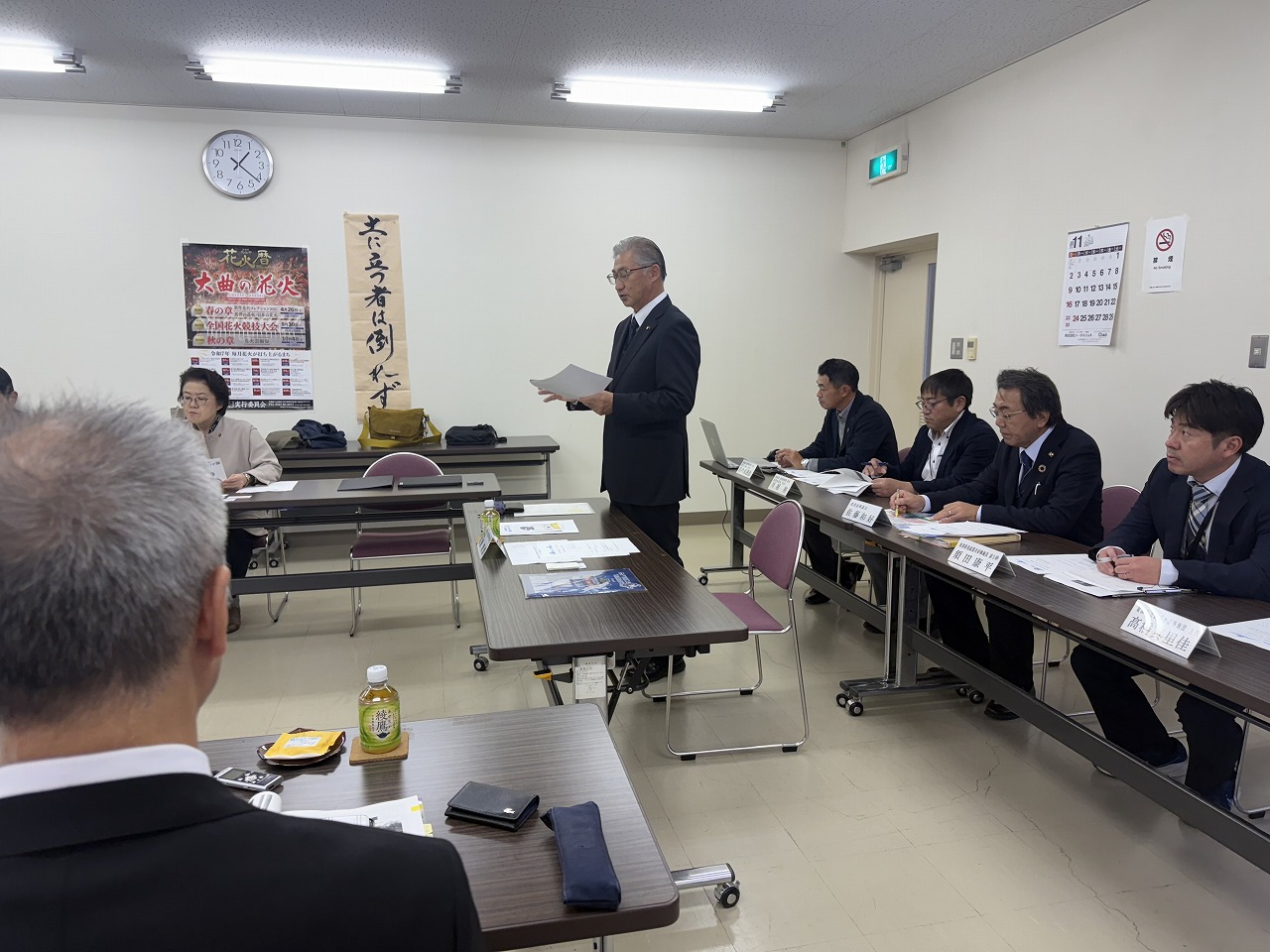 冒頭のあいさつをする佐藤議員