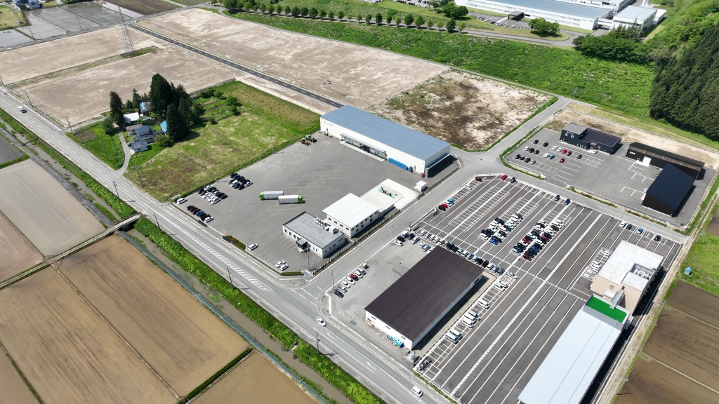 大仙市大曲企業団地の空撮画像