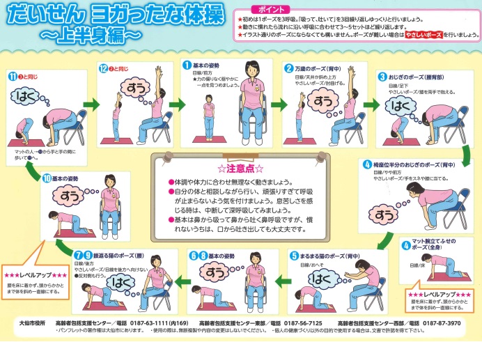 「だいせんヨガったな体操」パンフレット