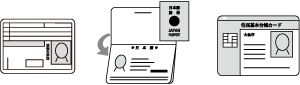 写真を貼った証明証