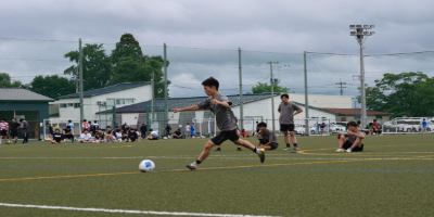 ここだ！というタイミングでシュートする選手