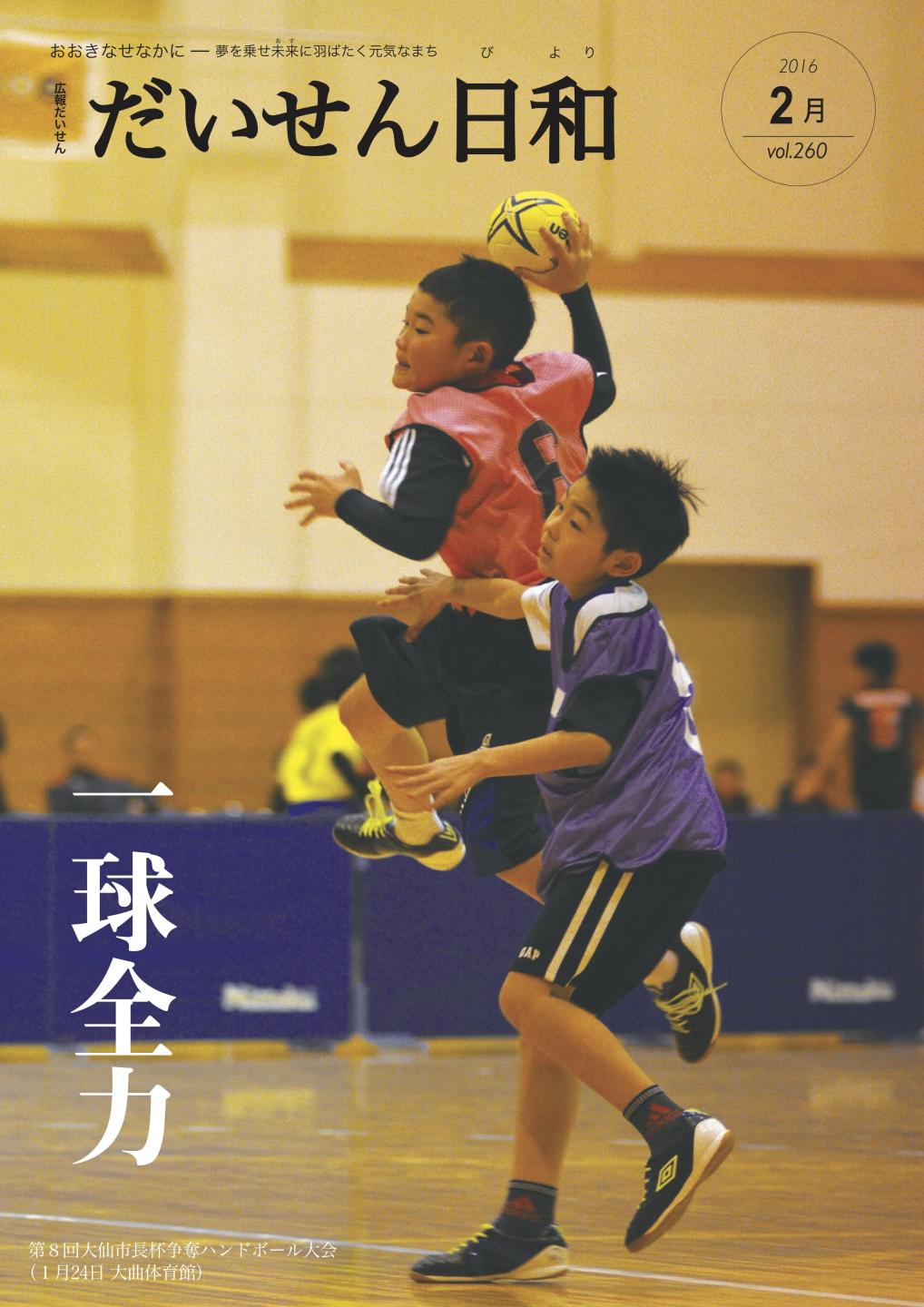 広報だいせん 2015(平成29)年度2月号表紙