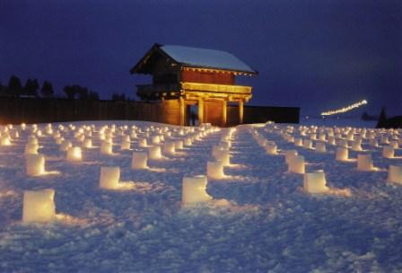 写真：蝦夷ほたる（冬まつり）の様子