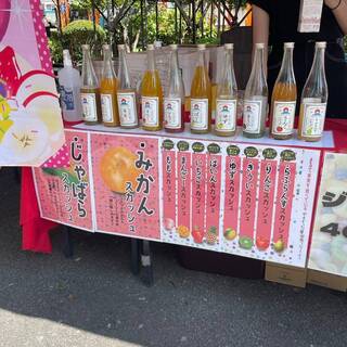 果肉入りジュース