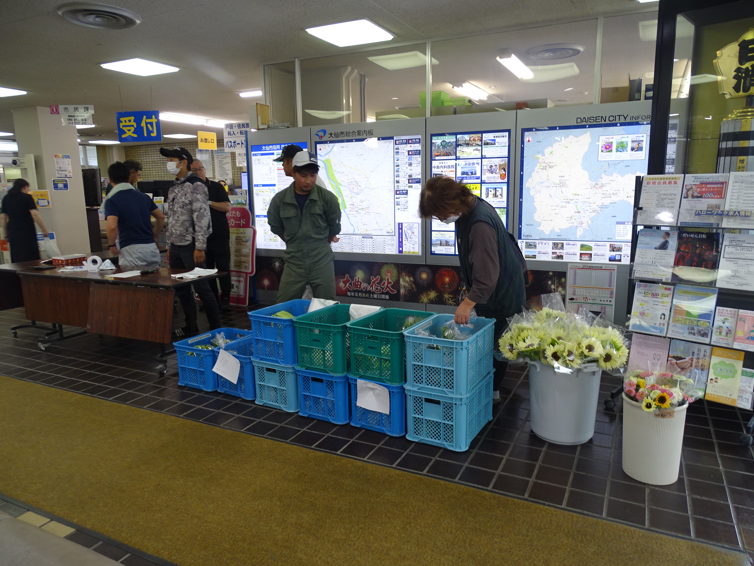 出張販売の様子