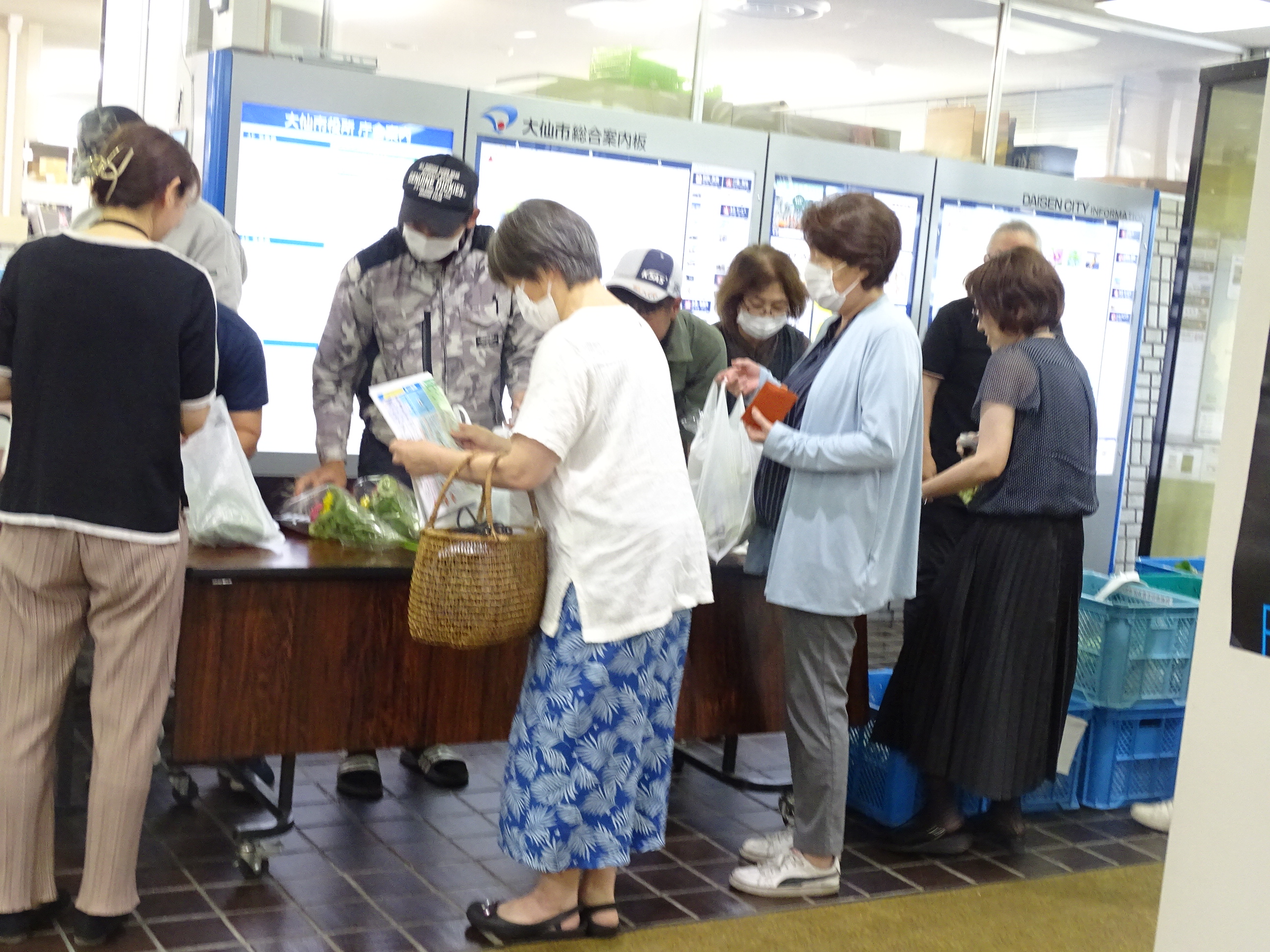 出張販売の様子