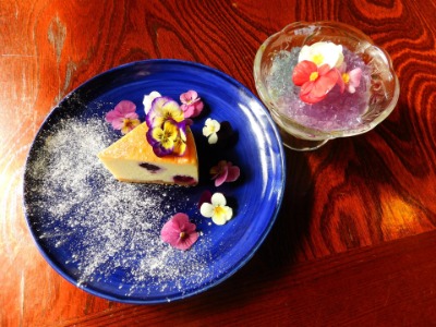 かよたま商店の華咲くチーズケーキと彩りプリン