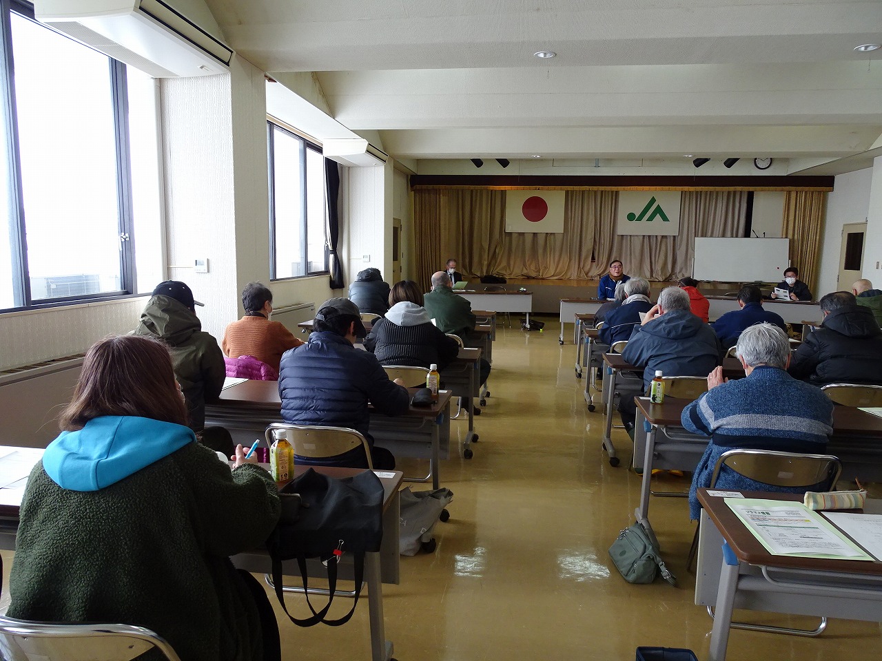 座学による栽培講習会の様子