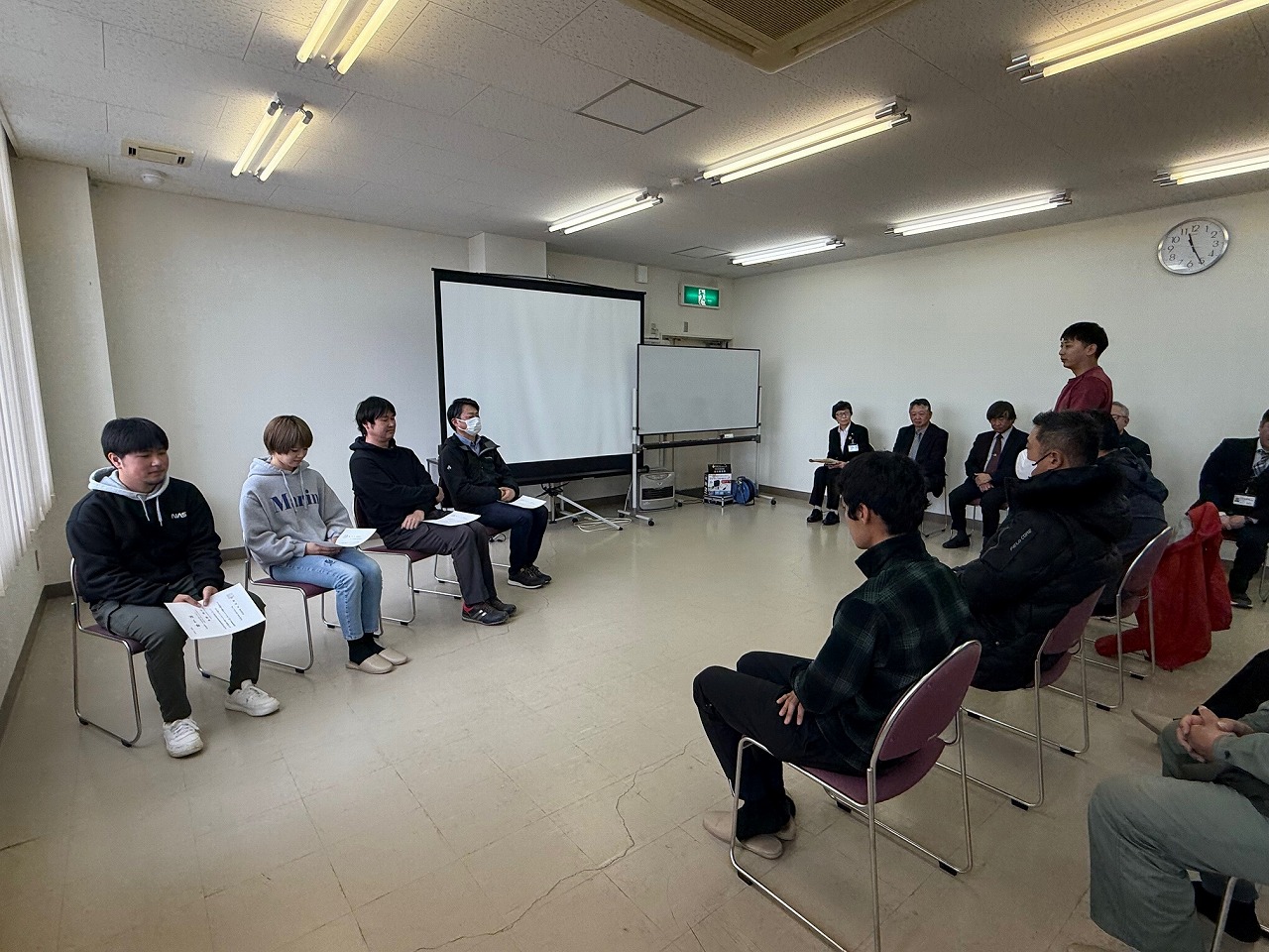 1年目生から修了生へ激励